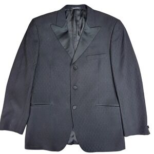 Versace Classic‎ V2 Mens Black Wool Blend Suit Jacket Made in Italy Size 54